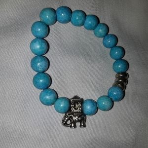 Turquoise Beaded Stretch Bracelet